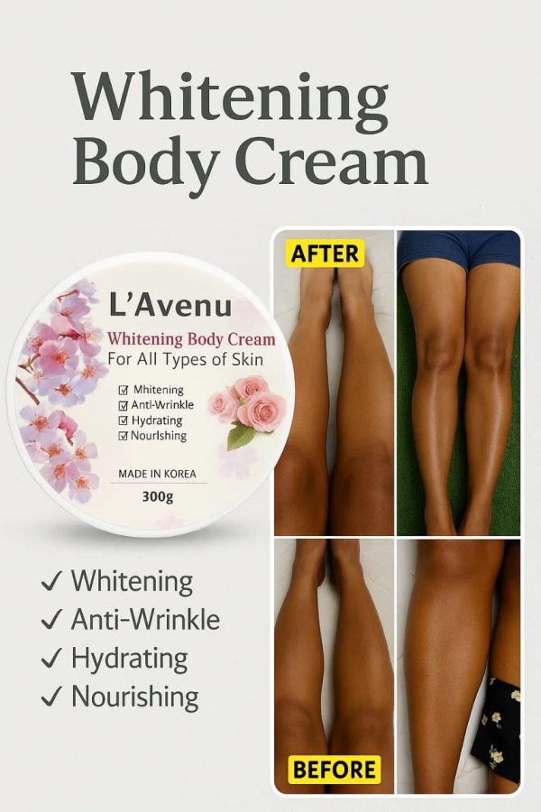 L 'Avenu  Body Whitening Cream 300g (Original) -পা থেকে মাথা ধবধবে ফর্সা করবে।